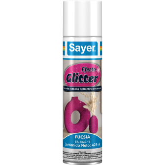 ESMALTE GLITTER FUCSIA AEROSOL
